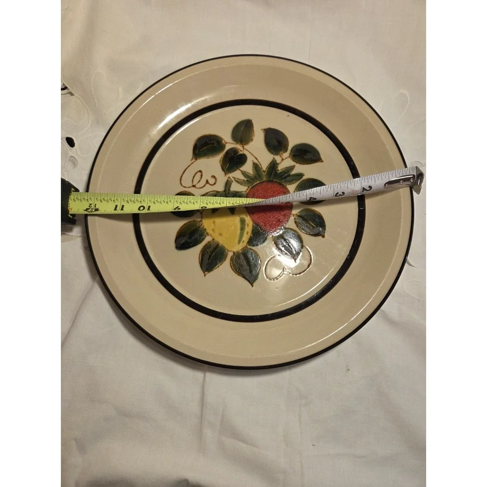 Vintage 1970s Sears‎ Stoneware Strawberry Serving Tray